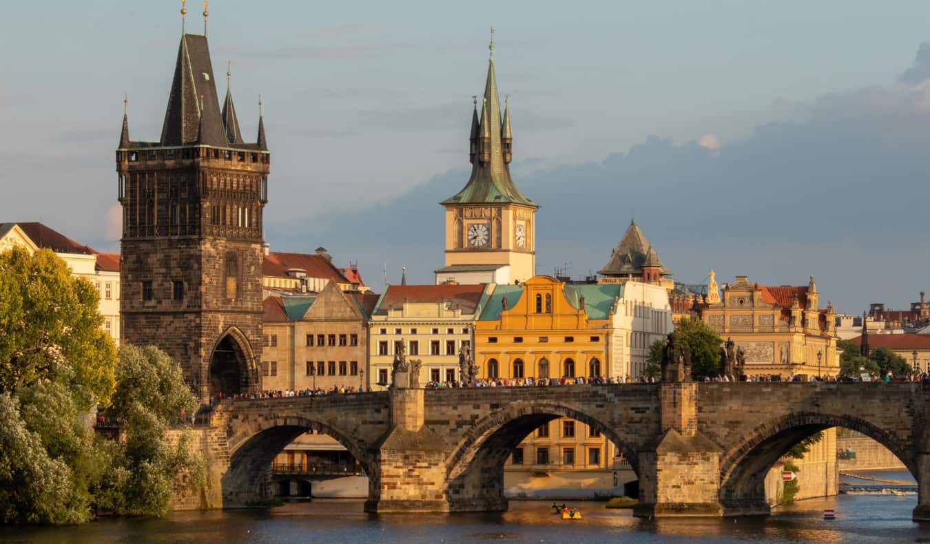 The picturesque skyline of Old Town in Prague, Czechia